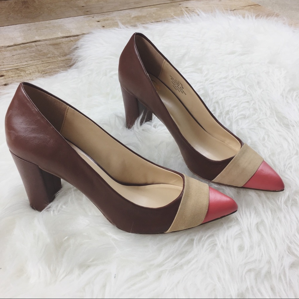 C. Wonder Jillina Leather and Suede Pumps